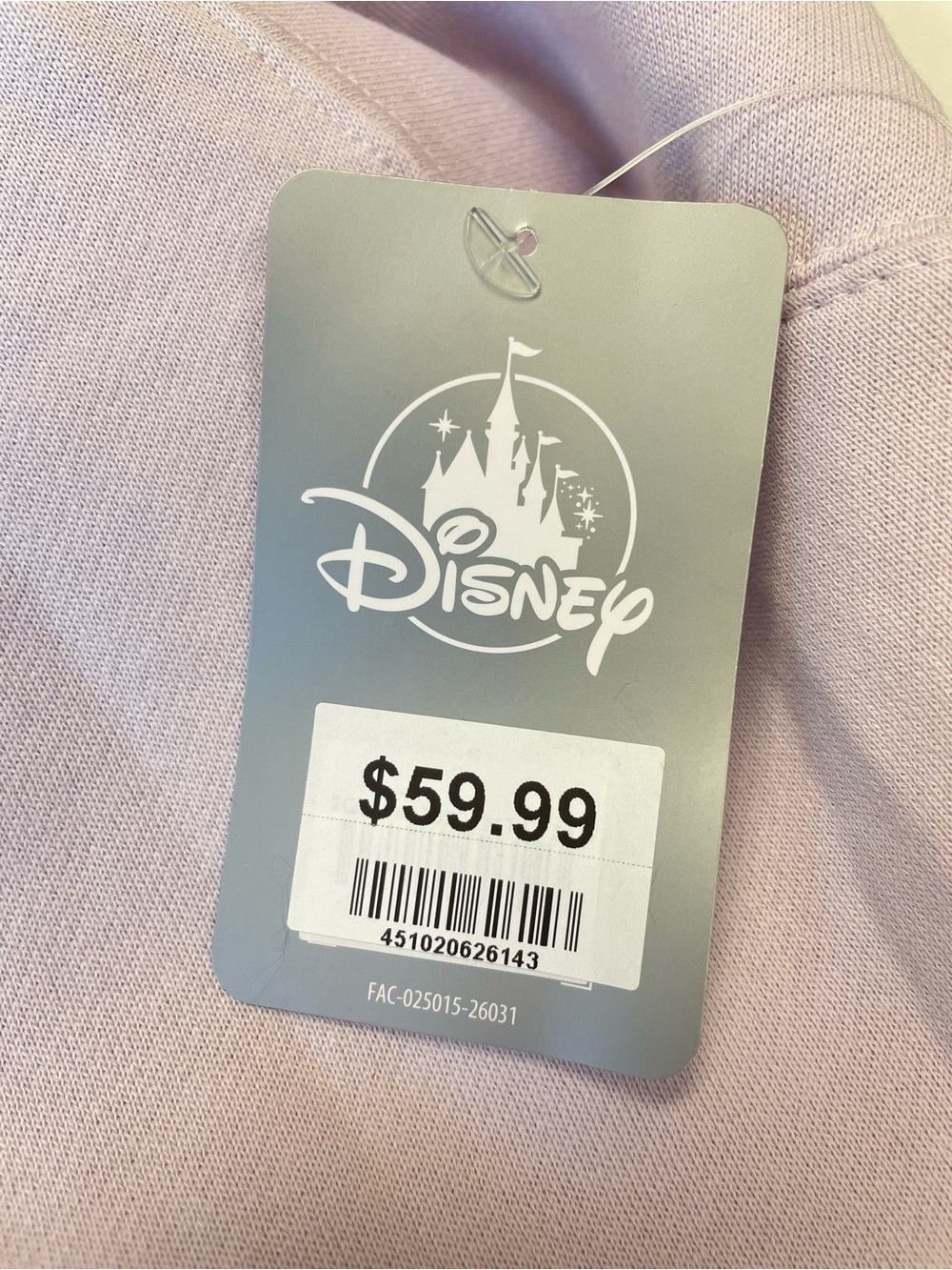 NWT 2X Disney Minnie Mouse Friendship Bracelet Pullover Sweatshirt Light Purple - Picture 9 of 14